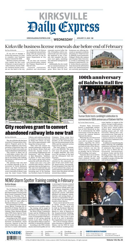 Wednesday January 31 2024 Kirksville Daily Express   20240130 112004 20240130 112001 KDE 2024 01 31.pdf 